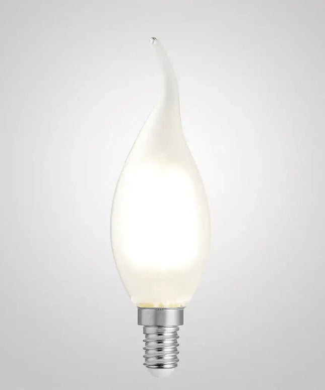 4W Flame Tip Candle LED Bulb E14 Frost in Natural White