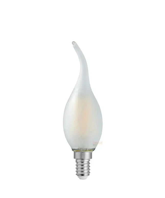 4W Flame Tip Candle Dimmable LED Bulb (E14) Frost in Natural White-Candle Bulbs-Liquidleds