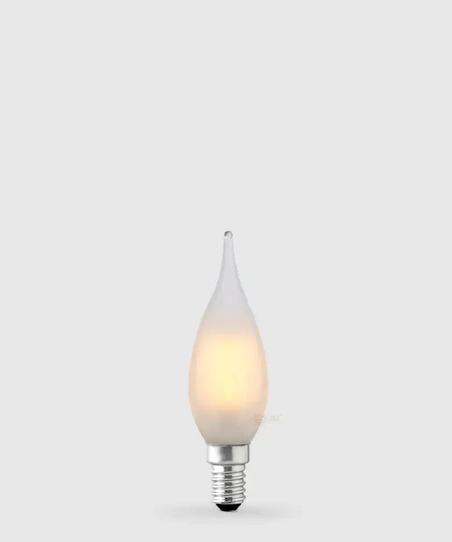 4W Flame Tip Candle LED Bulb E14 Frost in Warm White