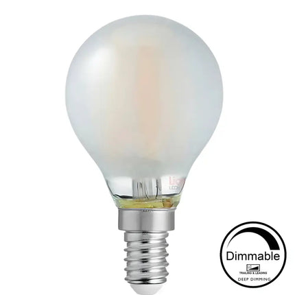 4W 470lm E14 2700K Frost Dimmable LED Fancy Round - Home & Garden > Lighting