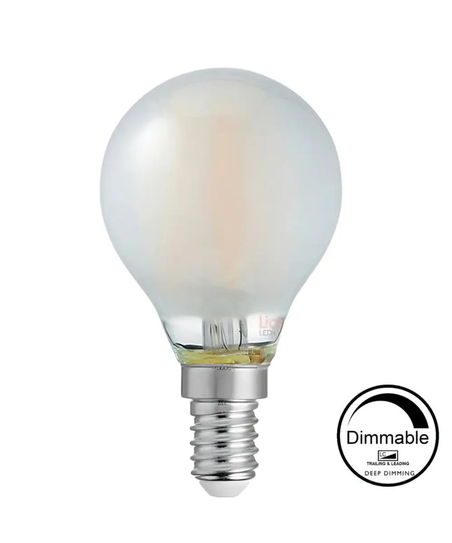 4W 470lm E14 2700K Frost Dimmable LED Fancy Round - Home & Garden > Lighting