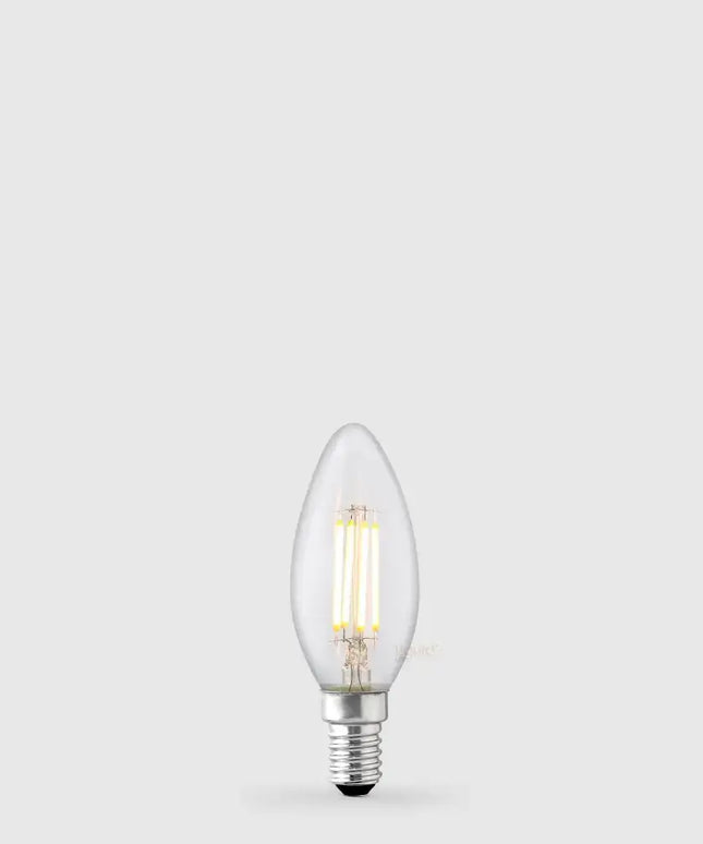 4W Candle LED Bulb E14 Clear in Warm White