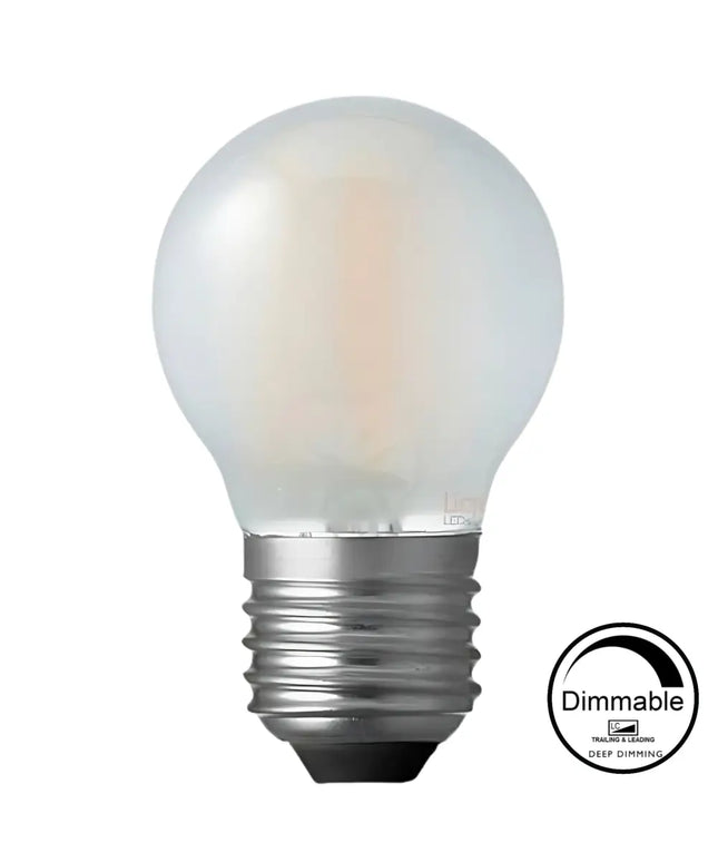 4W 470lm E27 2700K Frost Dimmable LED Fancy Round - Home & Garden > Lighting