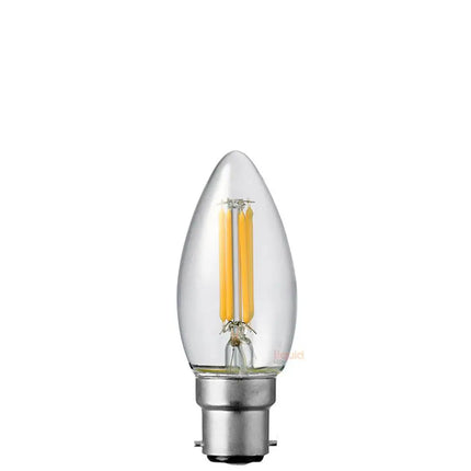 4W Candle LED Bulb B22 Clear in Natural White