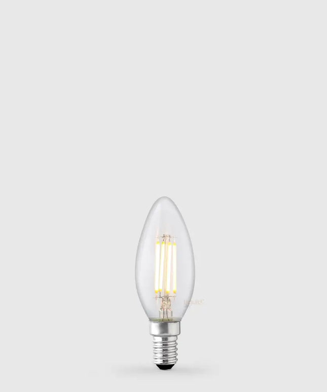 4W Candle LED Bulb E14 Clear in Warm White