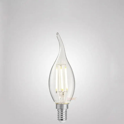 4W Flame Tip Candle Dimmable LED Bulb (E14) Clear in Natural White-Candle Bulbs-Liquidleds