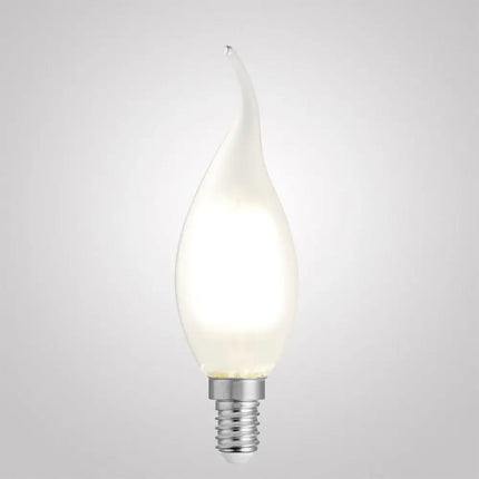 4W Flame Tip Candle Dimmable LED Bulb (E14) Frost in Natural White-Candle Bulbs-Liquidleds
