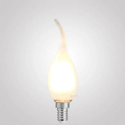 4W Flame Tip Candle Dimmable LED Bulb (E14) Frost in Warm White-Candle Bulbs-Liquidleds