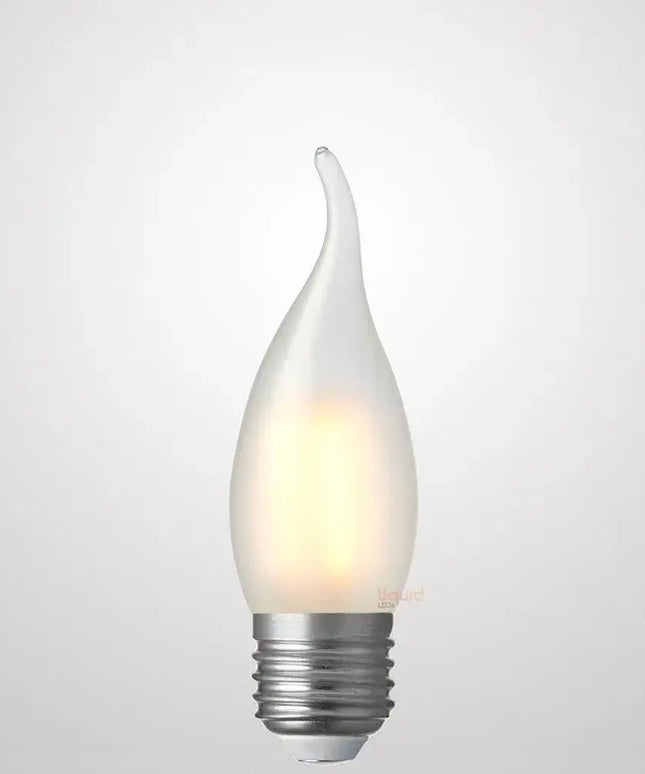 4W Flame Tip Candle Dimmable LED Bulb (E27) Frost in Warm White-Candle Bulbs-Liquidleds