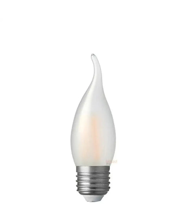 4W Flame Tip Candle Dimmable LED Bulb (E27) Frost in Warm White-Candle Bulbs-Liquidleds