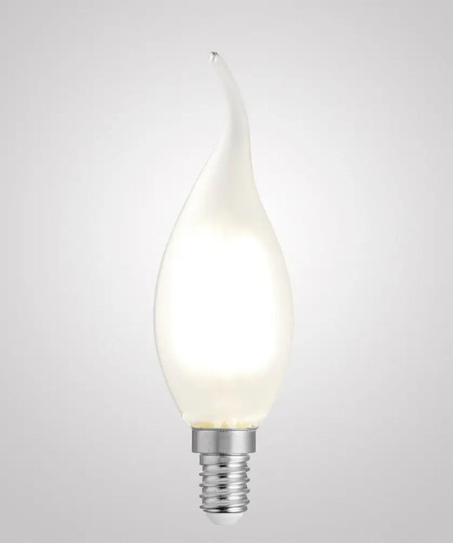 4W Flame Tip Candle LED Bulb E14 Frost in Natural White