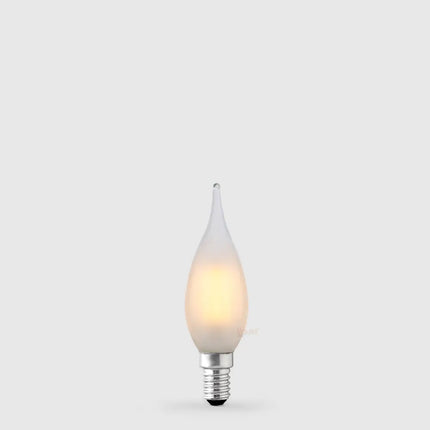 4W Flame Tip Candle LED Bulb E14 Frost in Warm White