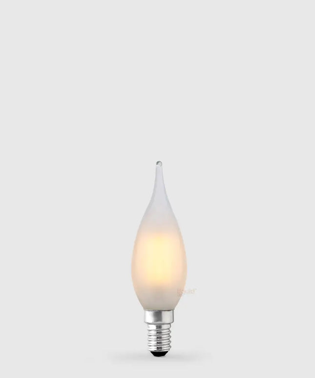4W Flame Tip Candle LED Bulb E14 Frost in Warm White