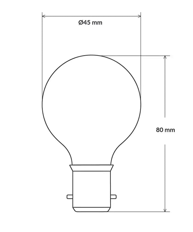 5.5W 806lm B15 2700K Frost Dimmable LED Fancy Round - Home & Garden > Lighting