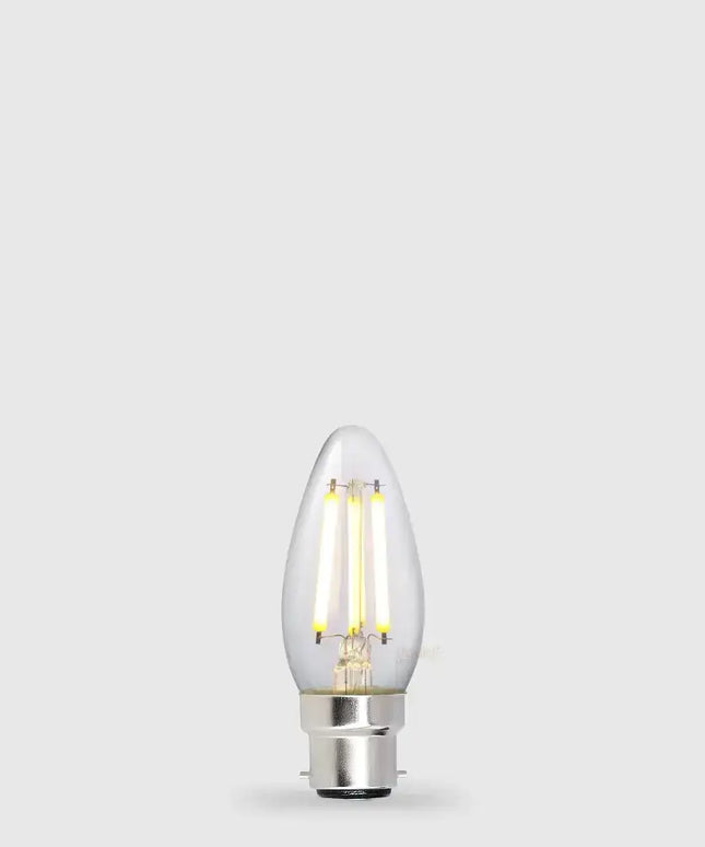 5.5W Candle LED Bulb B22 Clear in Warm White