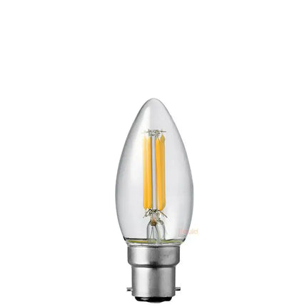 4W Candle LED Bulb B22 Clear in Natural White