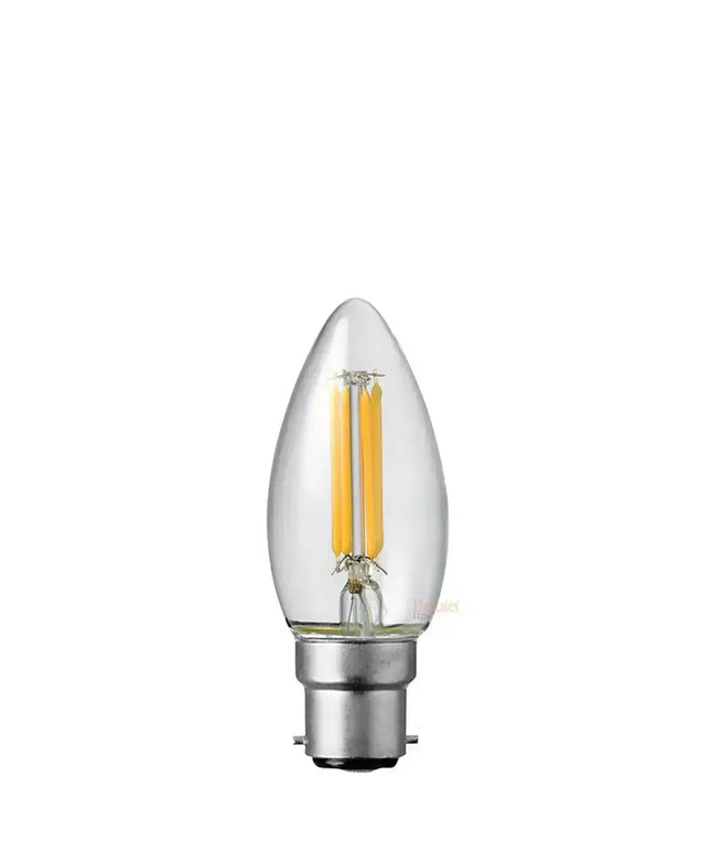 4W Candle LED Bulb B22 Clear in Natural White