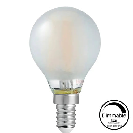 5.5W 806lm E14 2700K Frost Dimmable LED Fancy Round - Home & Garden > Lighting