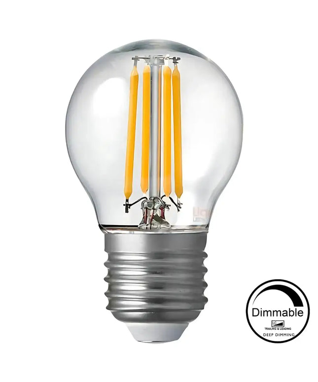 6W 700lm E27 2700K Clear Dimmable LED Fancy Round - Home & Garden > Lighting