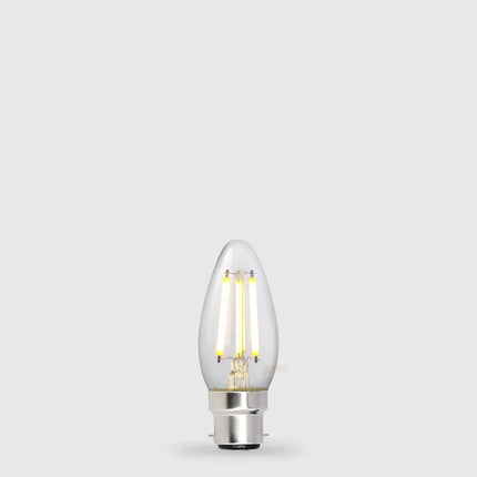 5.5W Candle LED Bulb B22 Clear in Warm White
