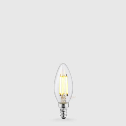 5.5W Candle LED Bulb E12 Clear in Warm White