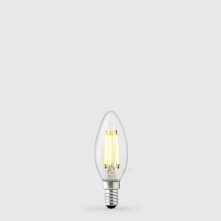 5.5W Candle LED Bulb E14 Clear in Warm White