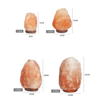 5-7kg Himalayan Salt Lamp on Timber Base - Home & Garden > Lighting > Night Lights & Ambient Lighting