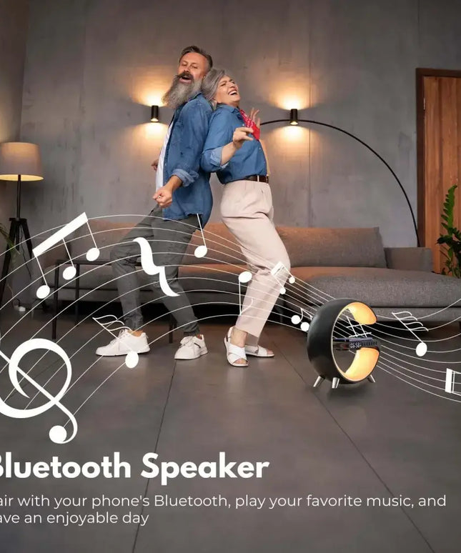 5 in 1 Bedside Table Lamp with 15W Quick Wireless Charger (Black) - Home & Garden > Lighting