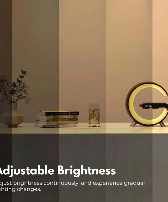 5 in 1 Bedside Table Lamp with 15W Quick Wireless Charger (Black) - Home & Garden > Lighting