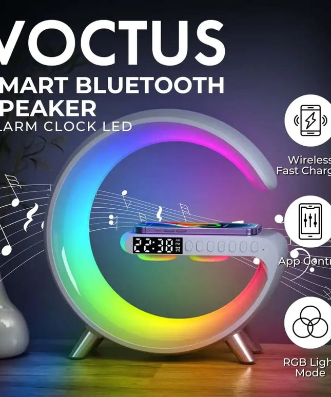 5 in 1 Bedside Table Lamp with 15W Quick Wireless Charger (White) - Home & Garden > Lighting