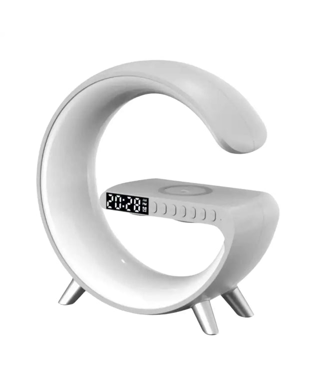 5 in 1 Bedside Table Lamp with 15W Quick Wireless Charger (White) - Home & Garden > Lighting