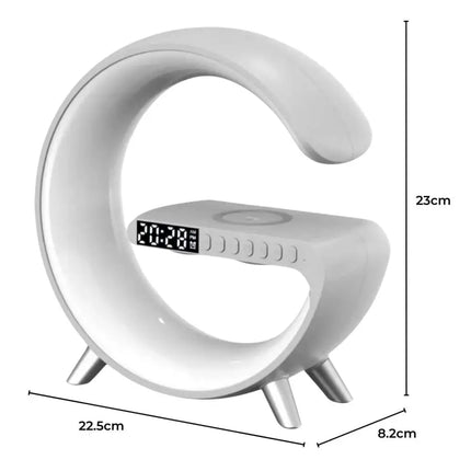 5 in 1 Bedside Table Lamp with 15W Quick Wireless Charger (White) - Home & Garden > Lighting