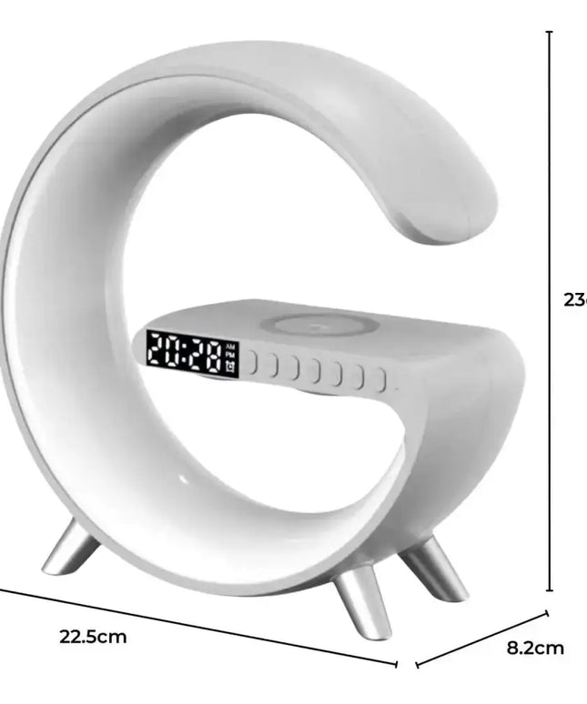 5 in 1 Bedside Table Lamp with 15W Quick Wireless Charger (White) - Home & Garden > Lighting