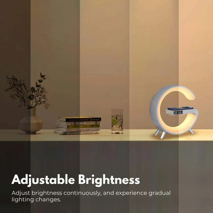5 in 1 Bedside Table Lamp with 15W Quick Wireless Charger (White) - Home & Garden > Lighting