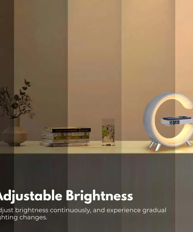 5 in 1 Bedside Table Lamp with 15W Quick Wireless Charger (White) - Home & Garden > Lighting