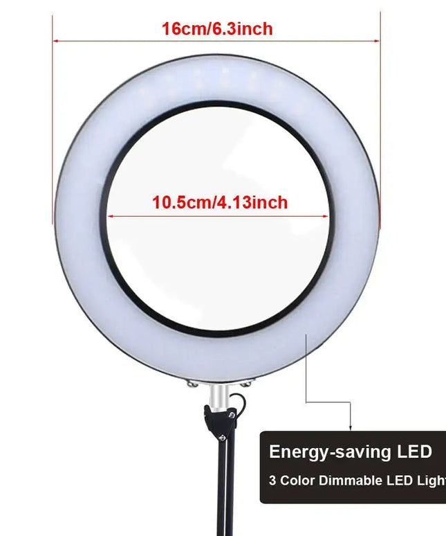 5 X Magnifying White Clamp Desk Lamp-Home & Garden > Lighting-Dropli