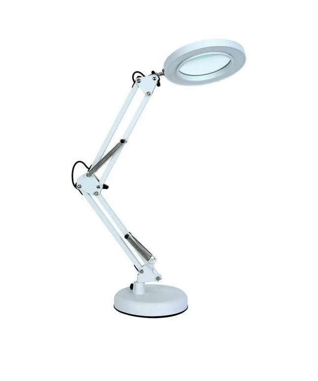 5 X Magnifying White Clamp Desk Lamp-Home & Garden > Lighting-Dropli