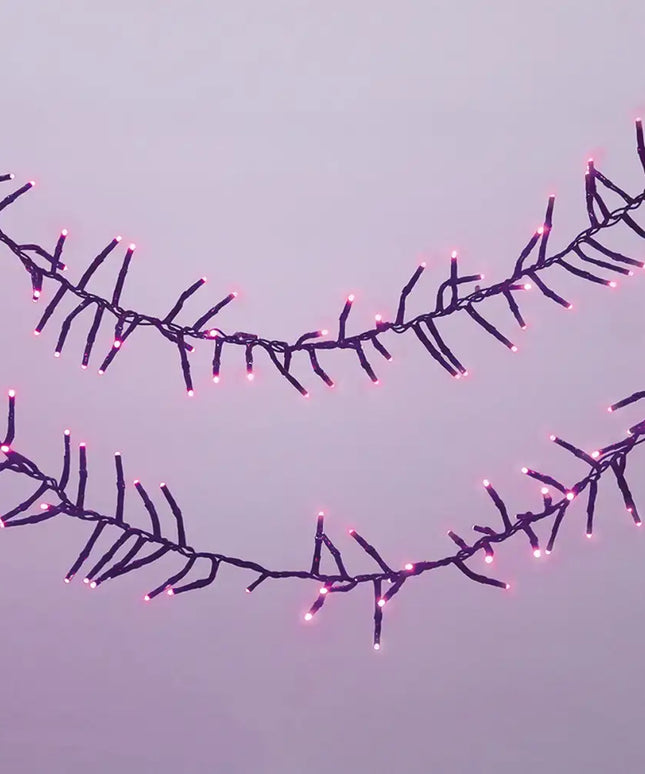 500 LED Connectable Cluster Light - 12 Colour Options - Pink - String Light