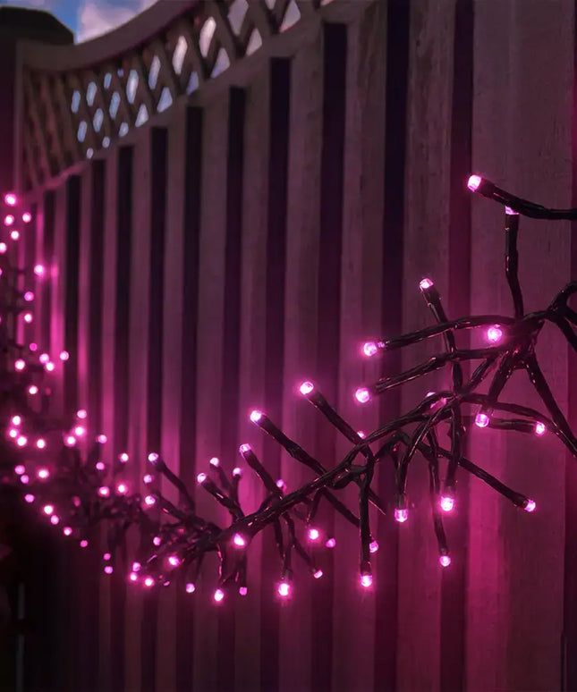 500 LED Connectable Cluster Light - 12 Colour Options - String Light