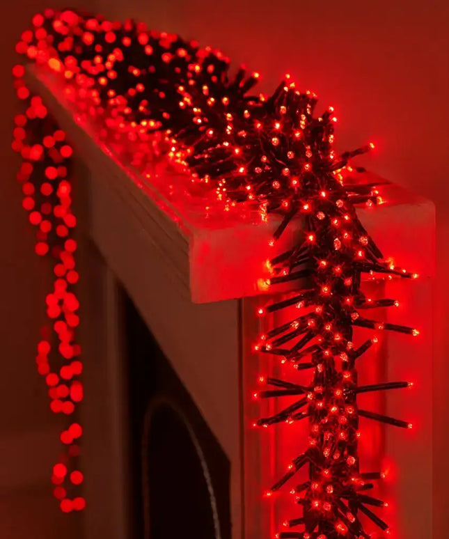 500 LED Connectable Cluster Light - 12 Colour Options - String Light