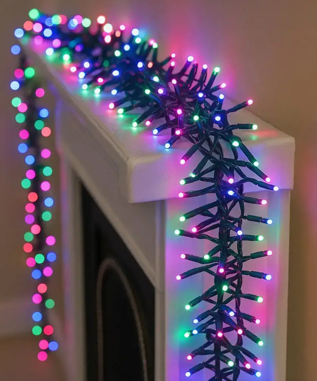 500 LED Connectable Cluster Light - 12 Colour Options - String Light