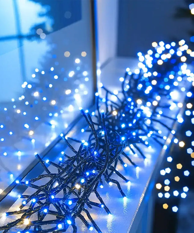 500 LED Connectable Cluster Light - 12 Colour Options - String Light