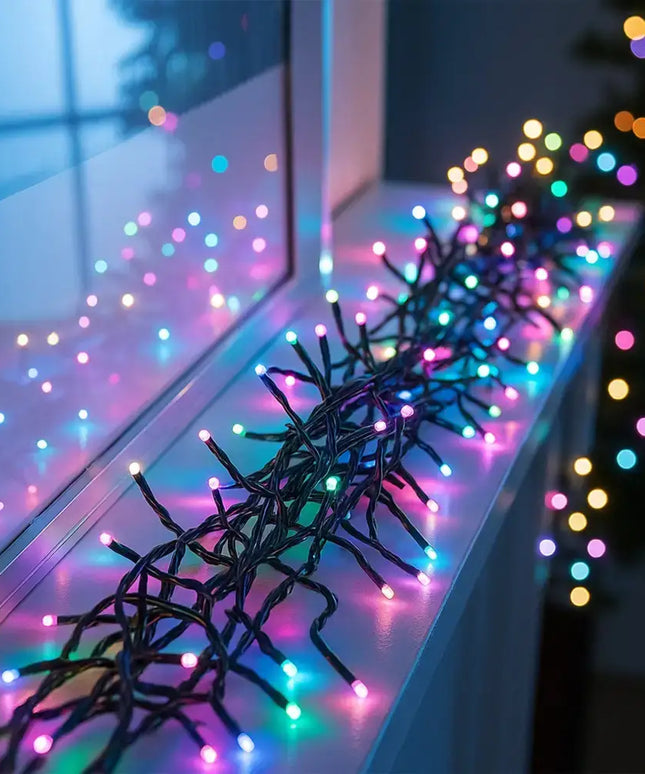 500 LED Connectable Cluster Light - 12 Colour Options - String Light