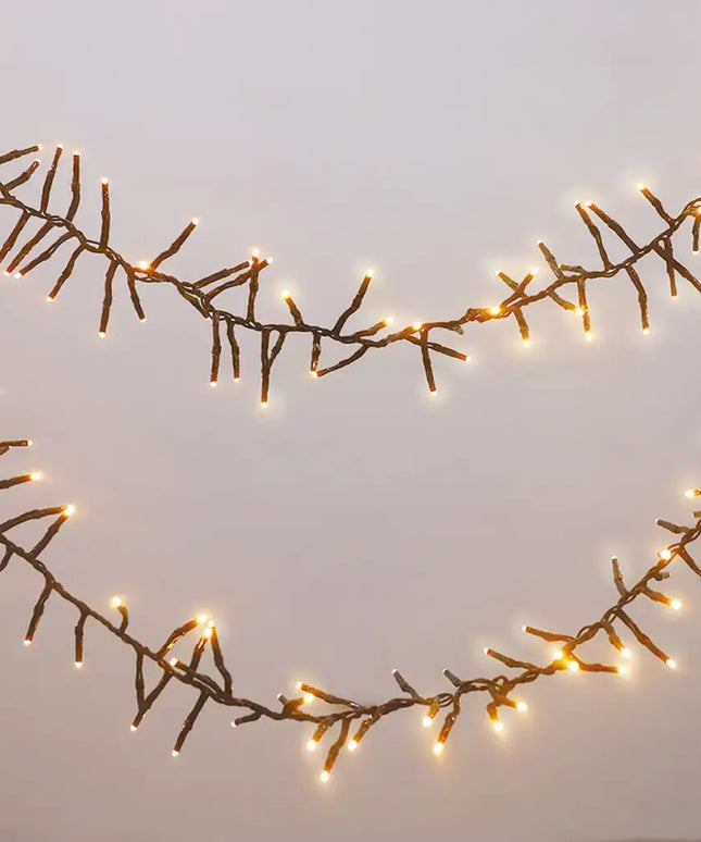 500 LED Connectable Cluster Light - 12 Colour Options - Warm White - String Light