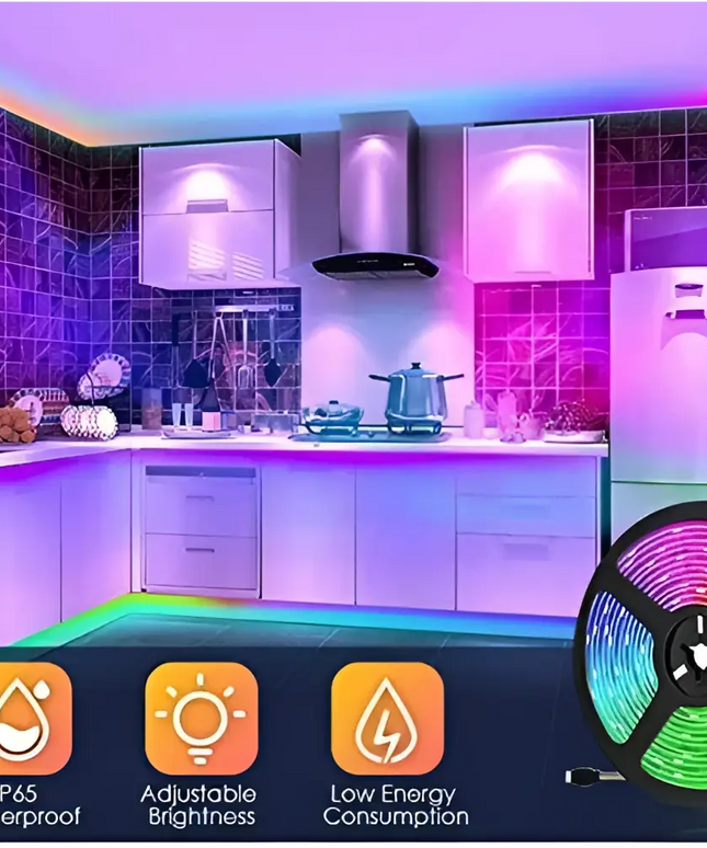 5050 RGB LED Strip Lights Waterproof SMD 300 IP65 5m 12V 44key IR Controller-Home & Garden > DIY-Dropli