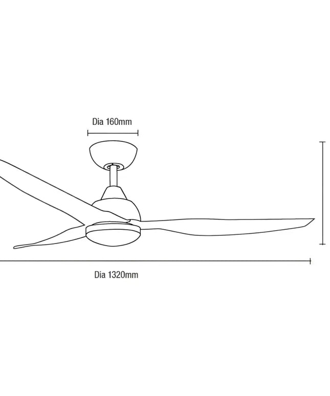 52’’ Avoca Smart WIFI DC Ceiling Fan With Remote Control + Led Light - Fans