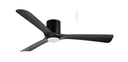 52’’ Fresno Smart WIFI DC Ceiling Fan Matt Black With Light by Martec - Fans