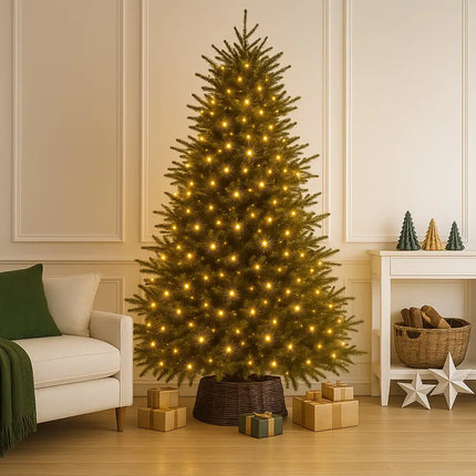 520 LED Connectable Fairy Light Chain Clear Cable - 6 Colour Options