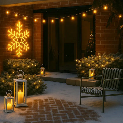 520 LED Connectable Fairy Light Chain Clear Cable - 6 Colour Options