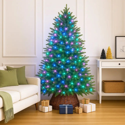 520 LED Connectable Fairy Light Chain Clear Cable - 6 Colour Options